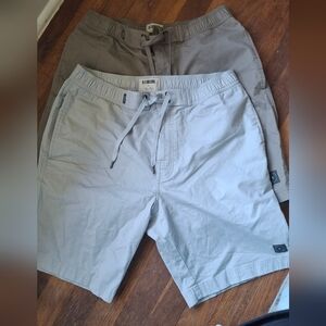 2 LinkSoul Men's Casual Shorts - Gray and Tan